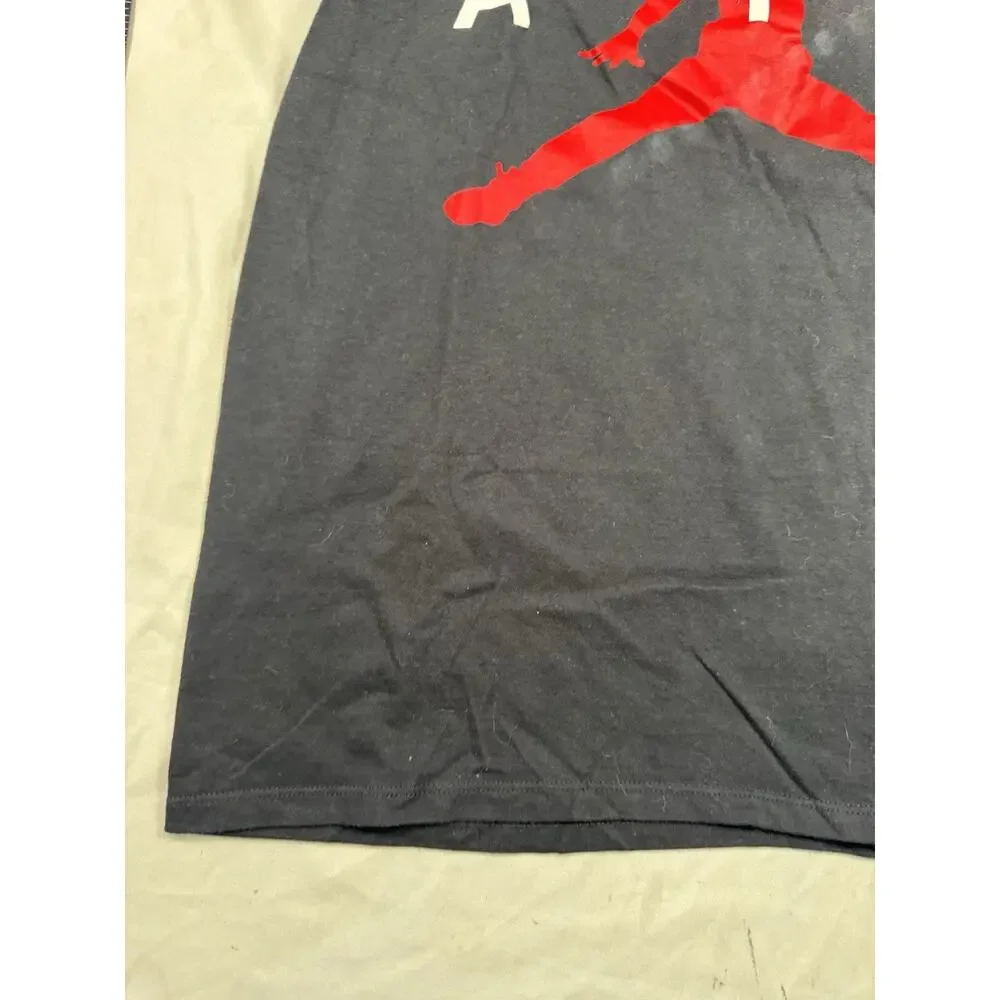 Jordan Air Jumpman Logo Graphic T-Shirt Black Red Men’s Size S